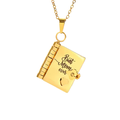 💎 HjärtBok™ – Öppningsbar bokhalsband med budskap